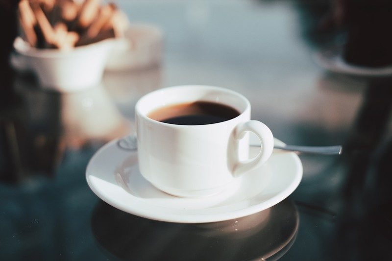 coffee in mug - rutaecarpine, caffeine, and sleep
