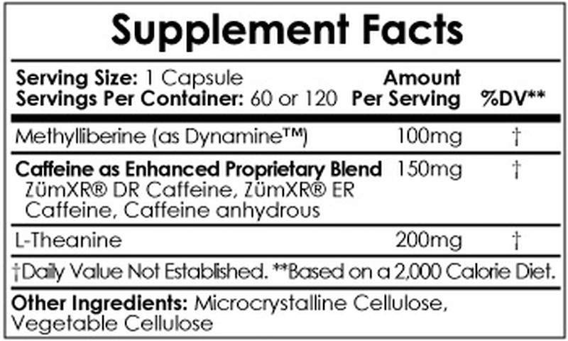dynamax nutrition label