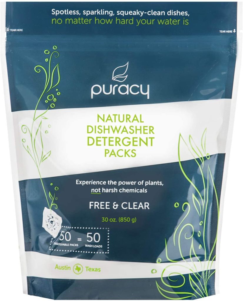 puracy dishwasher detergent pods front